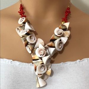 Ocean Dream Collection- Shell Statement Necklace